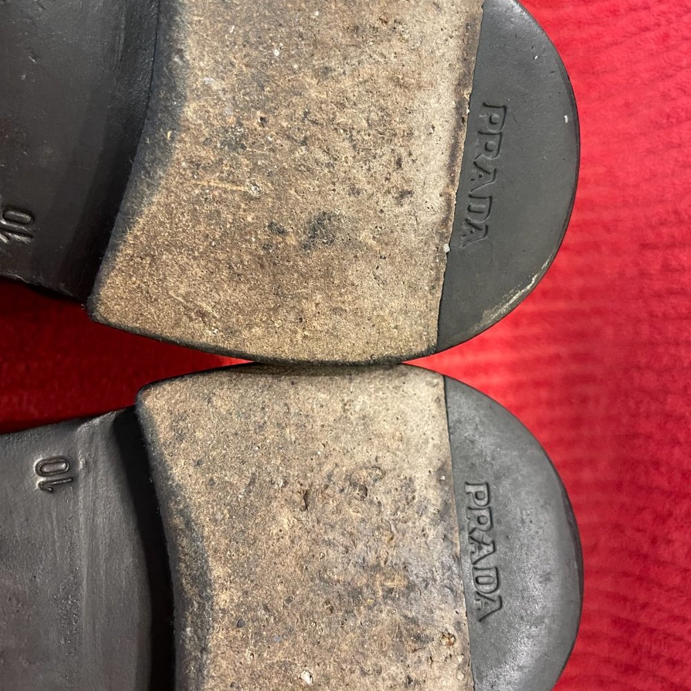 Prada Mens Patent Leather Upper and Out Soles Lace Up Black Made In Italy - Picture 14 of 16